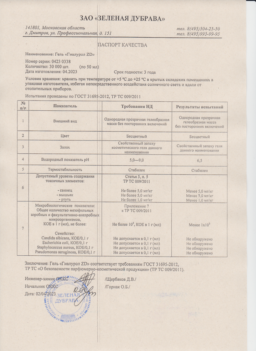 Паспорт №042023